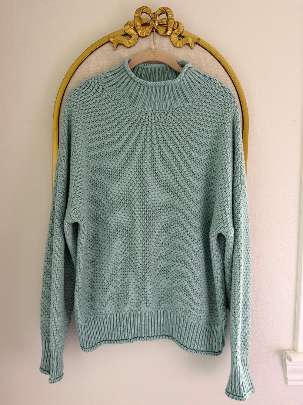 Cozy Robin’s Egg Colored Sweater